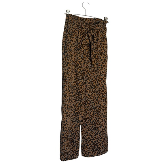Sienna Sky Leopard Print Wide-Leg Pants - Picture 1 of 6